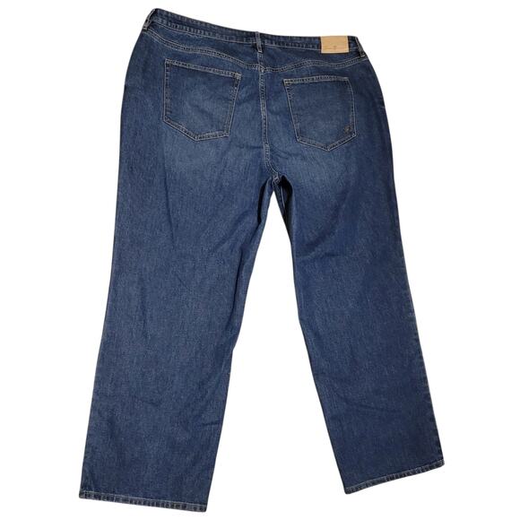 Seven 7 Womens Loose Straight Fit Jeans Size 20W measures 42Wx30.5L EUC - Picture 2 of 11